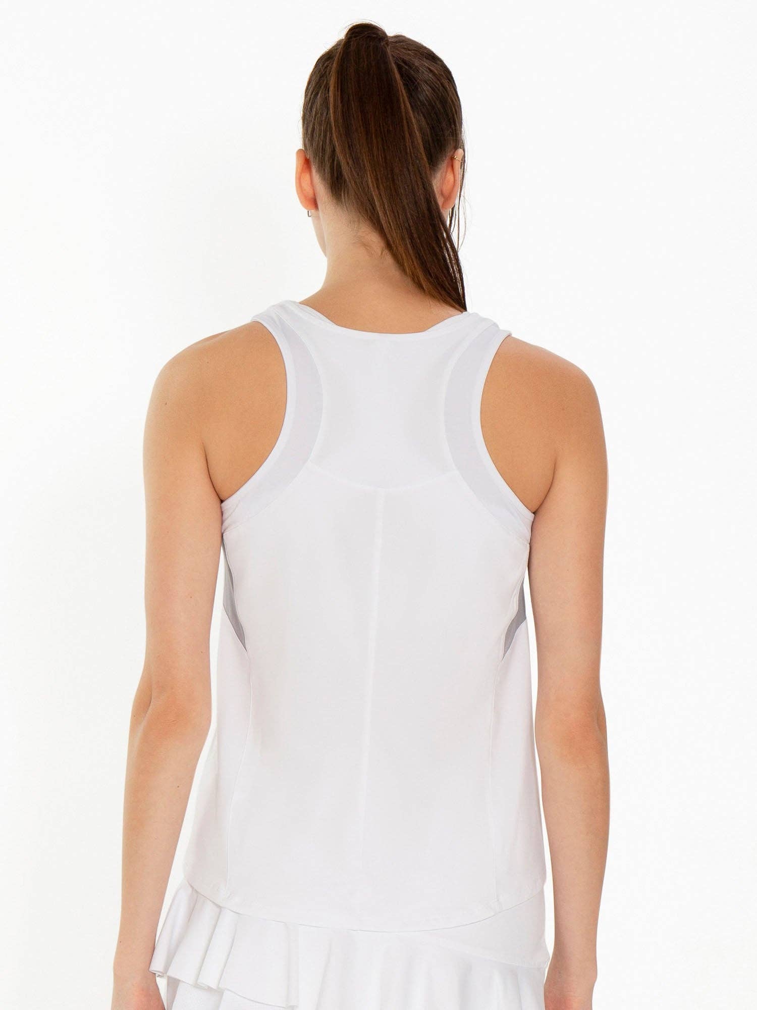 efu EATHER SLEEVELESS TOP ホワイトF Michael Kors Sleeveless top - White - Women | MF351317AW110