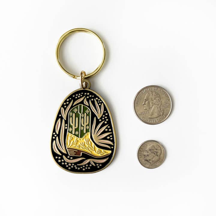 Paper Parasol Press - Wholesale Keychain - Unisex - Baja Cowboy Boot Keychain4