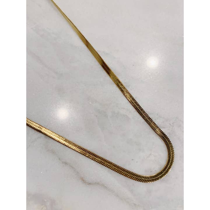 COLLIER PLAT - OR-ARGENT pour la vente par ROCKY ROSA