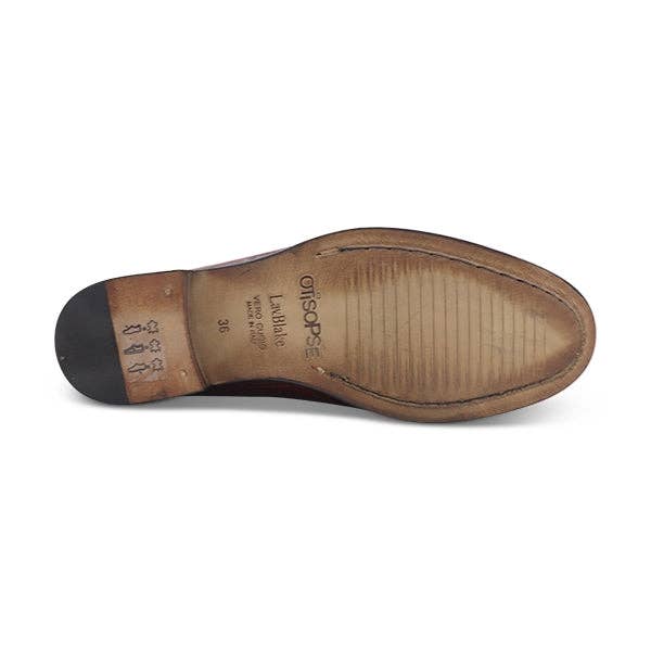 Otisopse - Wholesale Loafers - Women's - Burgundy crocodile loafers in leather3