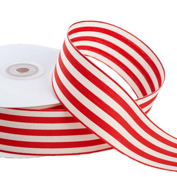 Factory Direct Craft – fita para embrulhar presentes por atacado – Fita Listrada de 1-1/2" 10yd x Bobina - Cores à Escolha