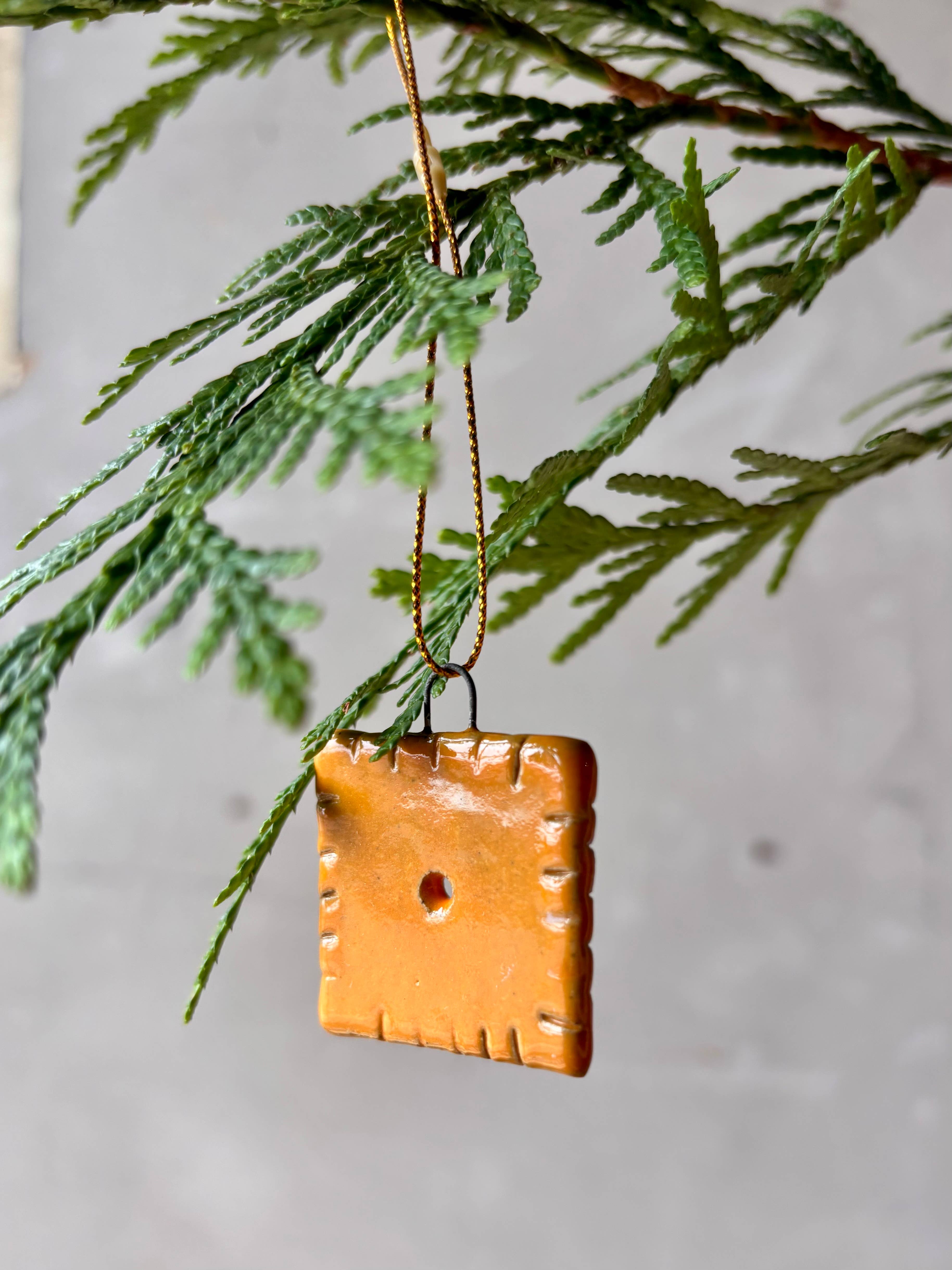 ROB Ceramics - Wholesale Ornament - Cheez It Ornament 1