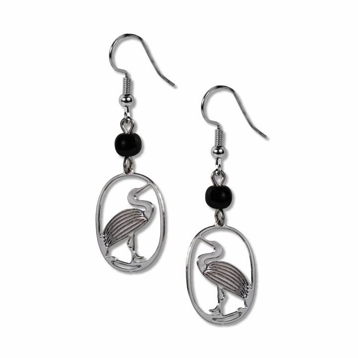 Reiher-Ohrringe, HERGESTELLT in den USA für den Großhandel von David Howell and Company