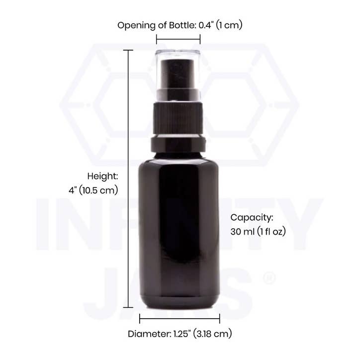 Infinity Jars - Wholesale Spray bottle - 30 ml Glass Fine Mist Spray Bottle1