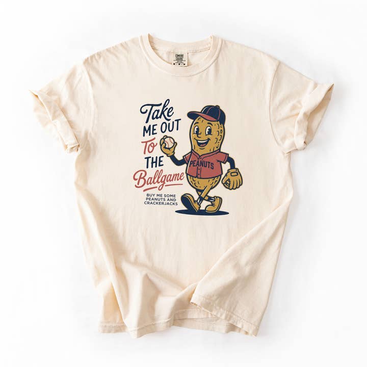 Take Me Out to the Ballgame Shirt, Peanut Baseball Tee for wholesale by PressPilotCo