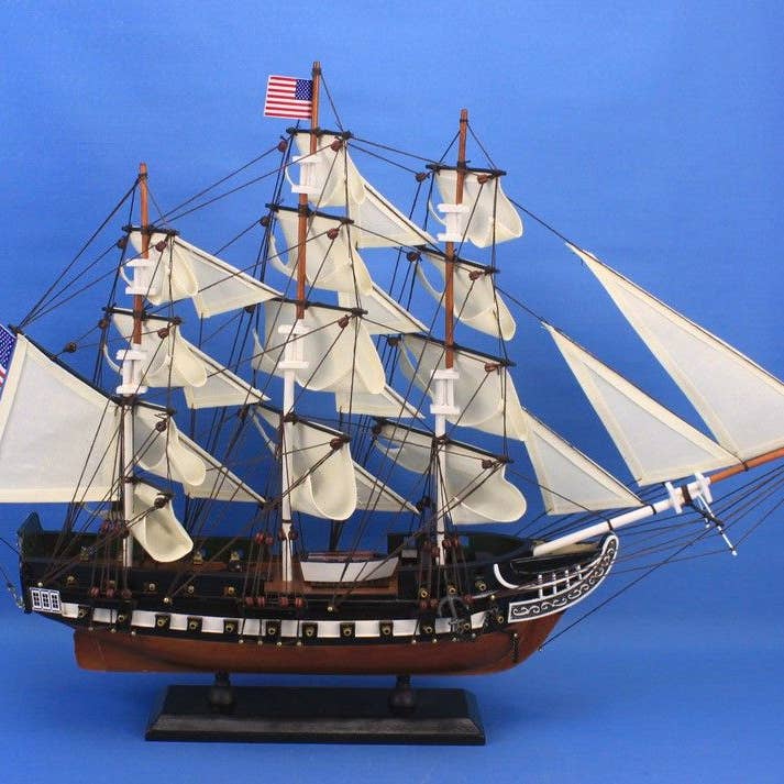 Hampton Nautical - Wholesale Decorative Tabletop Object - USS Constitution Tall Model Ship 24"