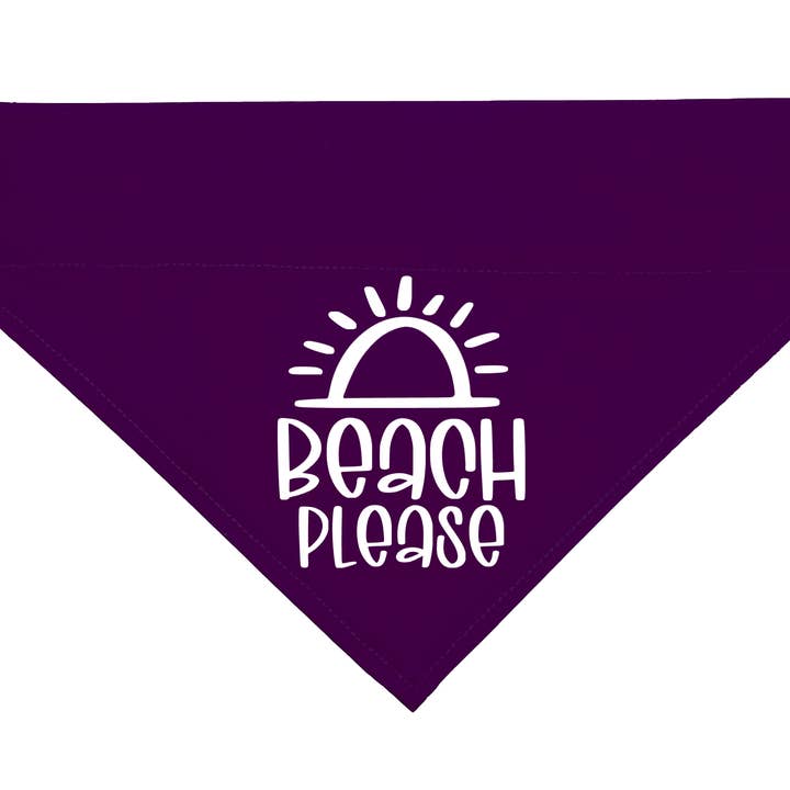 Woofingtons & Company – wholesale Pet bandana – Dog – Beach Please - Funny Quote Over Collar Dog Bandana4