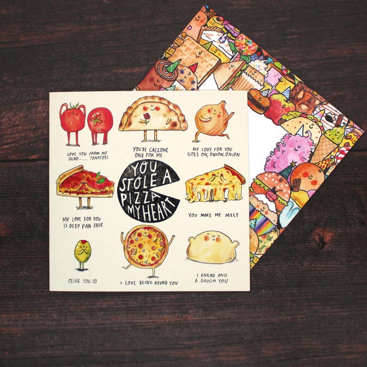 Jelly Armchair - Vendita all'ingrosso Biglietti d'amore - Hai rubato una pizza il mio cuore