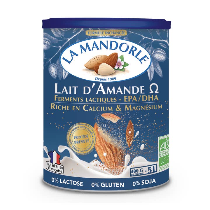 Organic Omega Almond Milk Powder for wholesale by La Mandorle