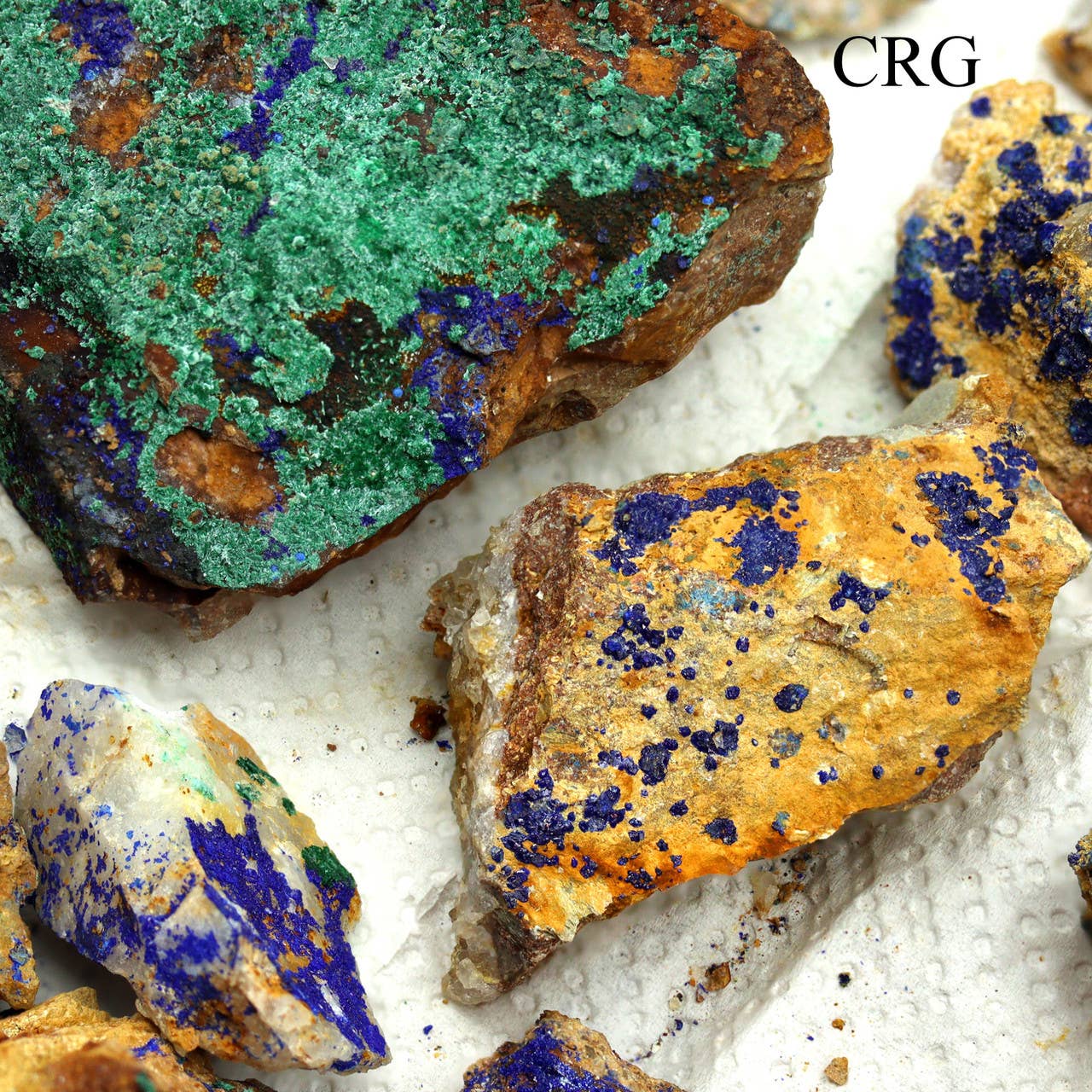 Crystal River Gems LLC - Wholesale Spiritual Stone/Crystal - Azurite Druzy from Morocco Wholesale Flat / Bulk Wholesale1