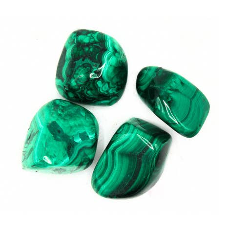 Eastern Trading – Pedra/cristal espiritual por atacado – Pedras Roladas de Malaquita 'A' 100 Gr0