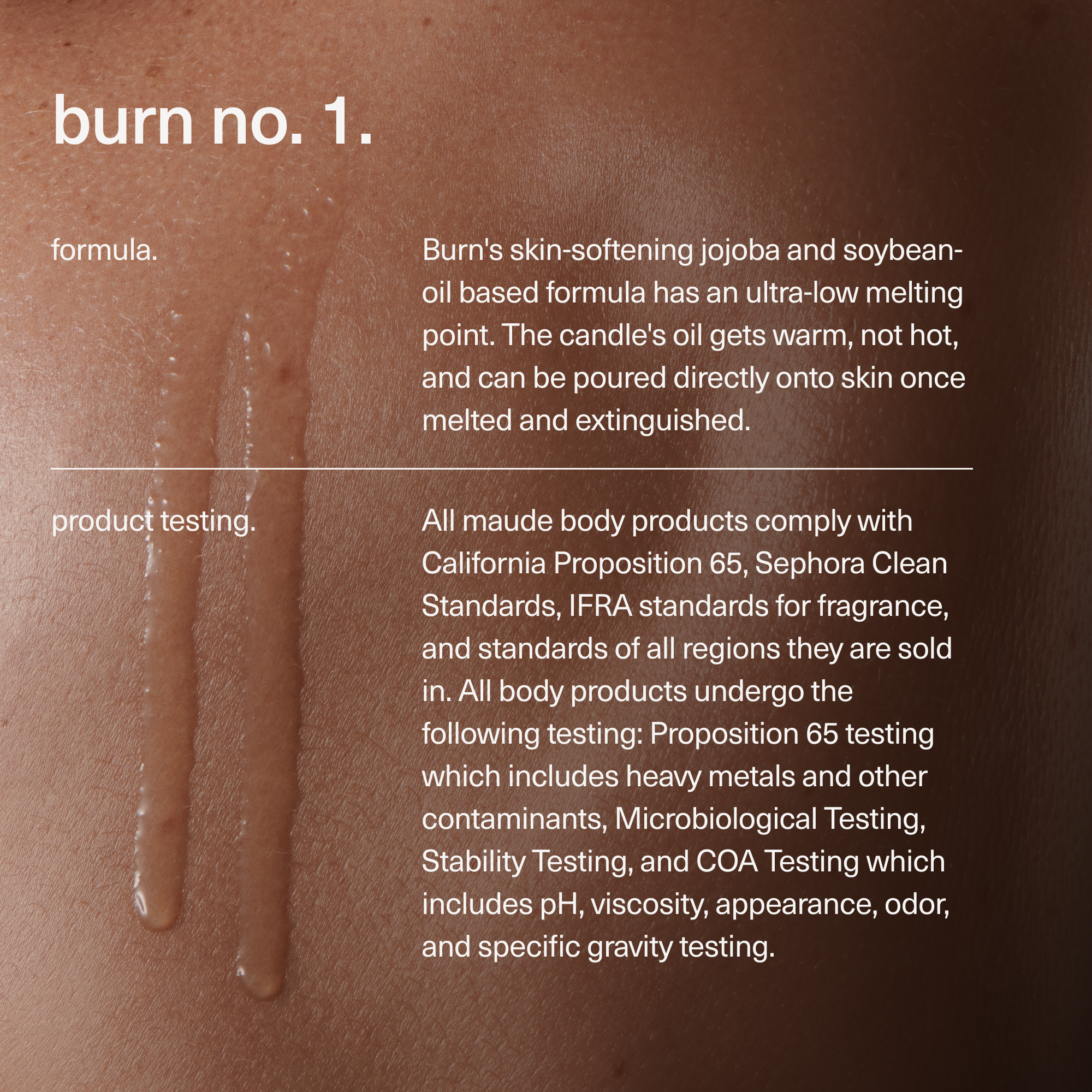 maude - Wholesale Jar/Filled Candle - Burn no. 1 - massage candle, amber, lemongrass, gifts.2