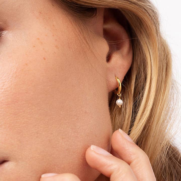 MESH – Engroshandel Hoops – Lysende Hoops Øreringe i forgyldt 925 sølv1