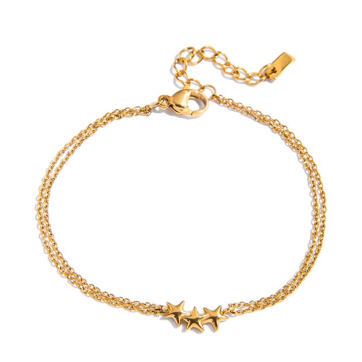 LOUIZ Golden Star Bracelet for wholesale by LOUIZ