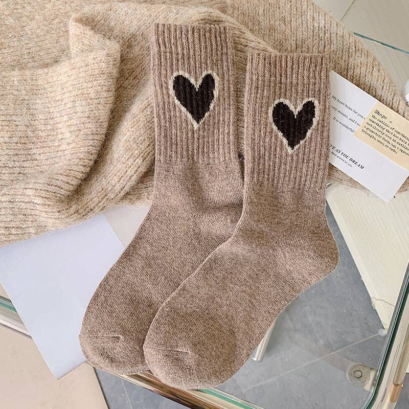 Gohobi （We cover U.S. import duties） - Wholesale Socks - Women's - Gohobi Wool Heart Socks4