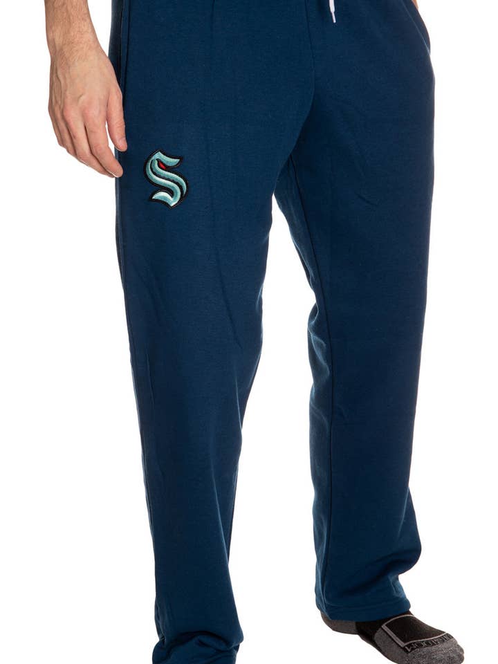 Seattle Kraken Embroidered Logo Sweatpants for Men for wholesale by Calhoun Sportswear