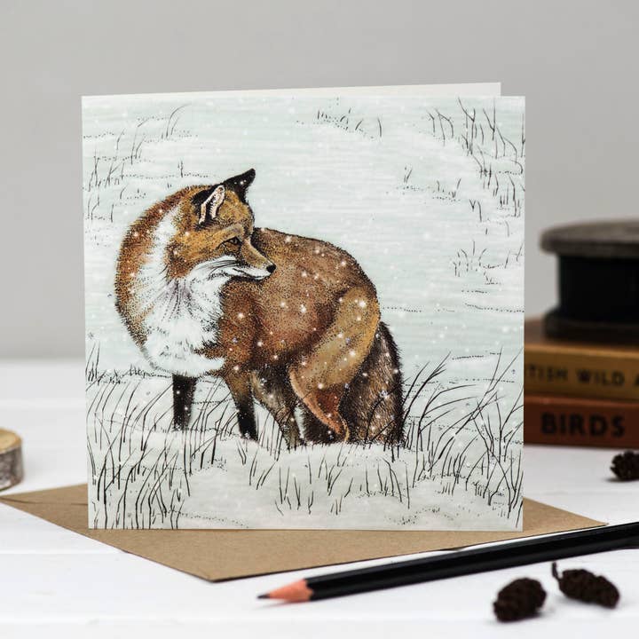 Fox wenskaart voor wholesale door Fay's Studio