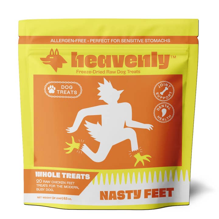 Heavenly Nasty Feet Big Bag (20 feet) - Chicken Feet Dog Treats for wholesale by Heavenly Pet Food