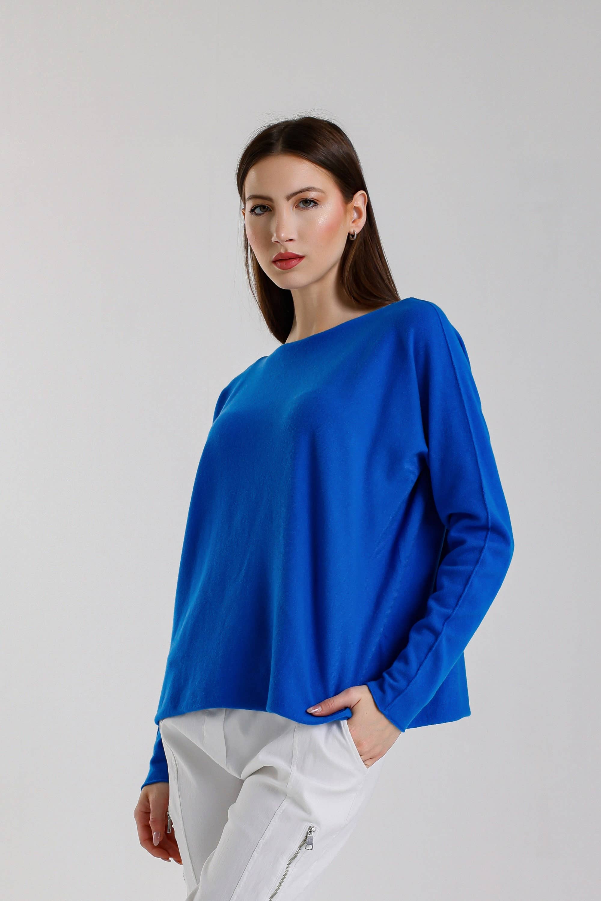 TINA Stephens Italy/Tees By Tina - Wholesale Knit Sweater - Women's - Laurin Seriously Soft Jewel Neck Sweater (BLS425)38