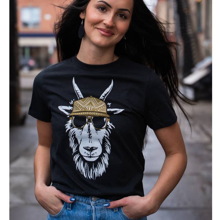 Oi Billy Ladies Tee - Vintage Black for wholesale by The Montana Scene