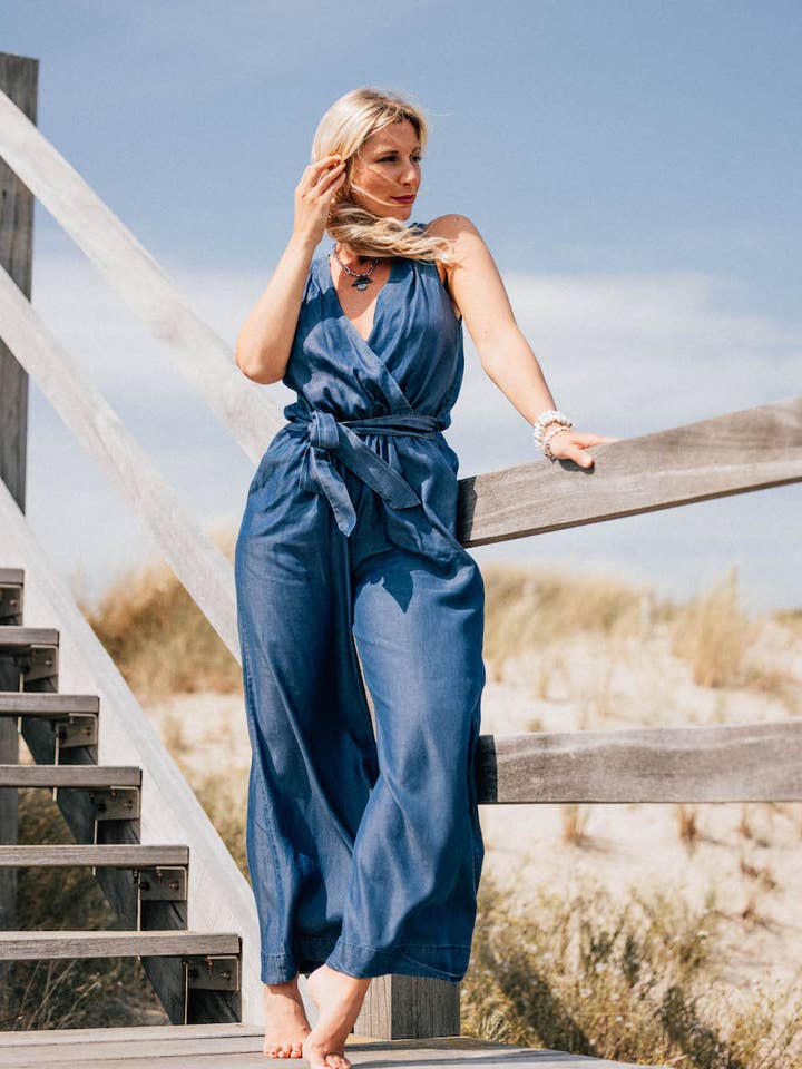 LILY - jumpsuit i Tencel för wholesale av LES BLONDINETTES