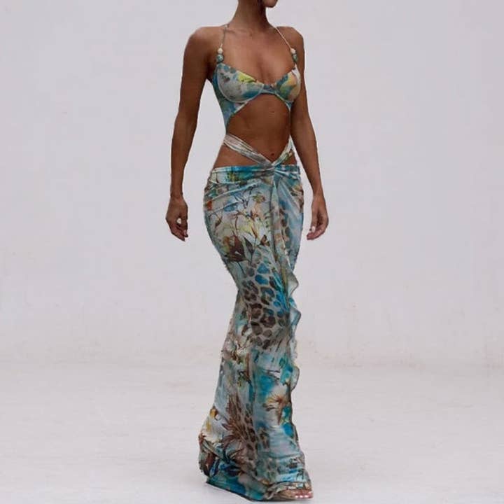 Printed Bikini Beach Dress With Butt Lifting Band and other Purchase Wholesale printed swimwear fabric. Free Returns & Net 60 Terms on Faire trending on Faire.