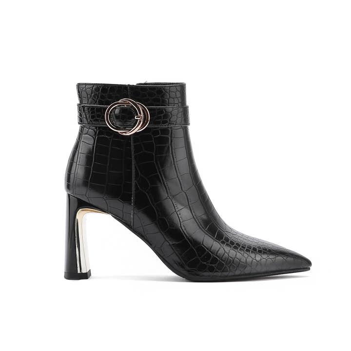 LADY COUTURE - Vendita all'ingrosso Stivaletti - Donna - Stivaletto con tacco in metallo e stampa Groovy Croco20