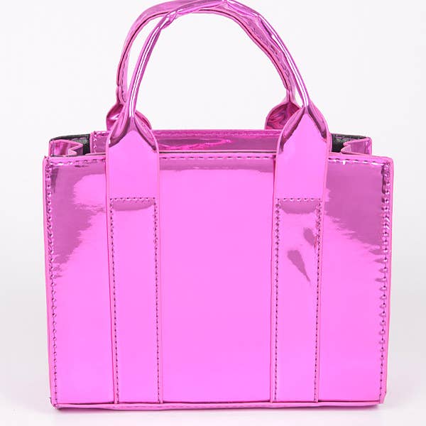 3AM BY H&D ACCESSORIES - Wholesale Tote Bag - Women's - Mirror Metallic Small Tote Bag4