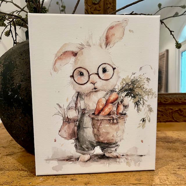 Spring summer home decor, whimsical canvas art print for wholesale by Rustic Nester