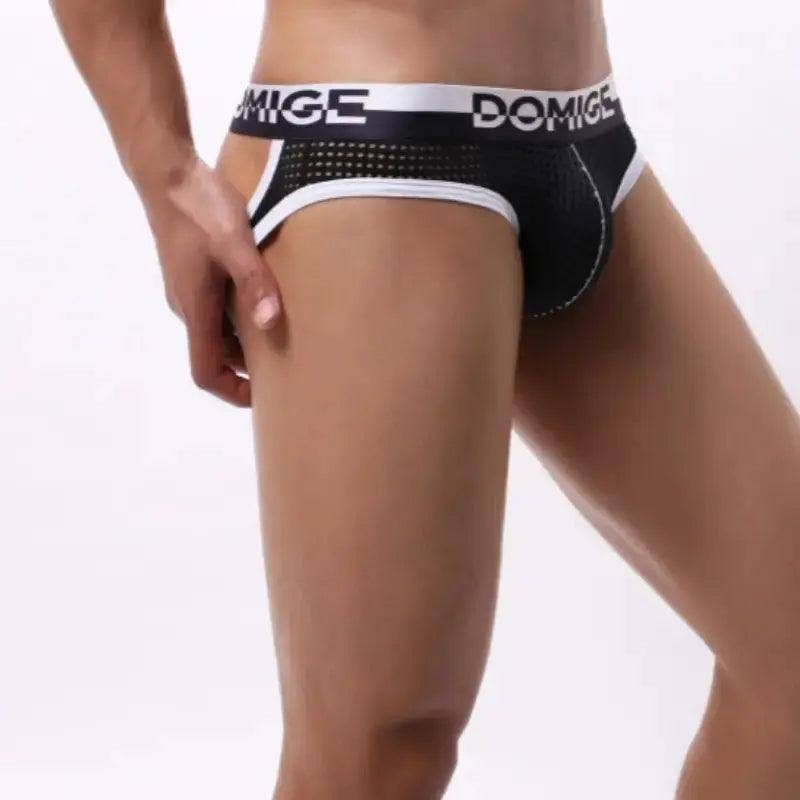 DomiGe - Vente Sous-vêtements – homme - Jockstraps Bold & Breezy pour hommes avec ceinture à logo - Sous-vêtements pour hommes Unleash Your Freedom14