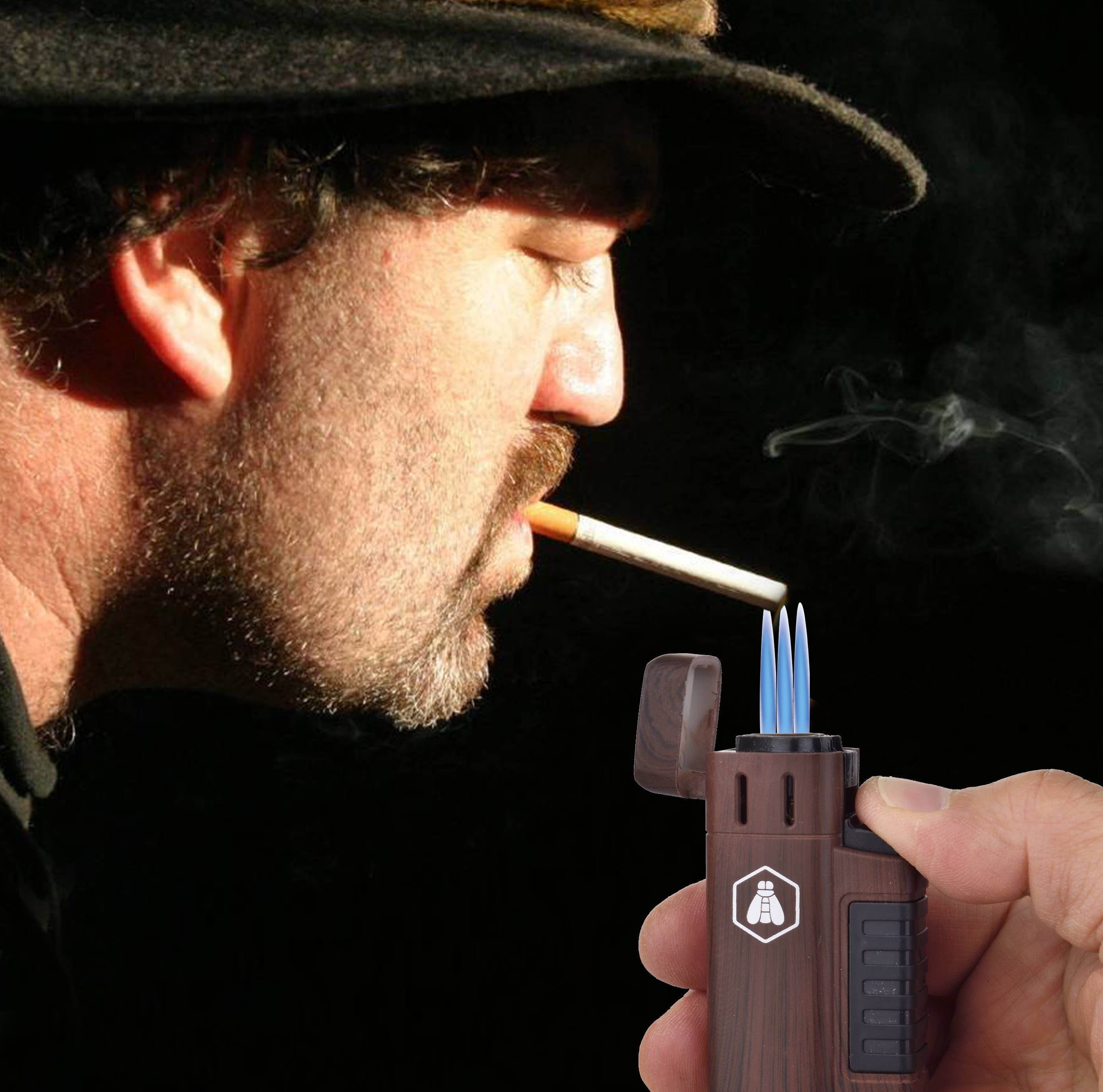 Laguiole - Wholesale Lighter - Laguiole Display of 12 triple flame lighters and cigar holder10