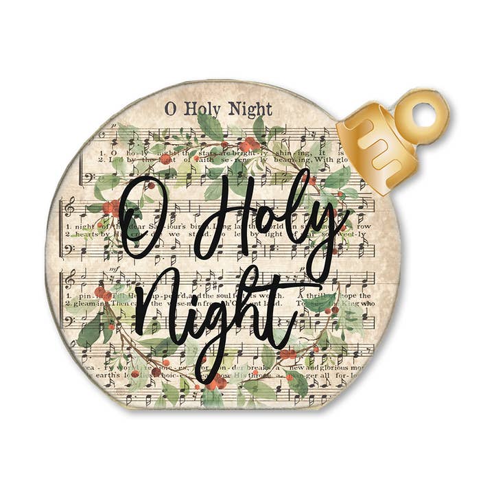 ORNAMENT DECORATIVE TABLETOP SITTER O HOLY NIGHT for wholesale by Jarmz Designs