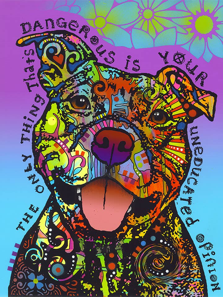 Pit Bull - Bandiera da giardino Dean Russo, 30,5 x 17" per la vendita all'ingrosso da parte di Best of Breed Products