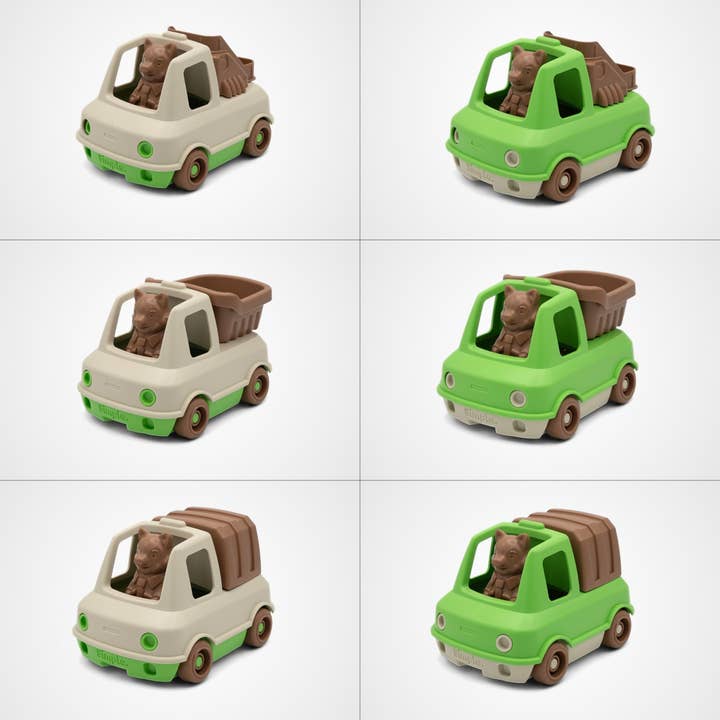 I Camion-treni Moccha Mint - Assortiti x6 per la vendita all'ingrosso da parte di Le Jouet Simple