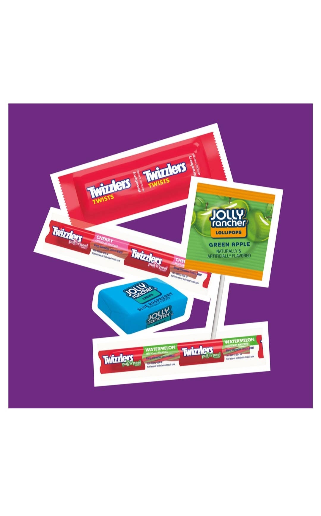 Majestic Wholesale - Wholesale Hard Candy - JOLLY RANCHER & TWIZZLERS Variety Pack – 270 Fun Size1