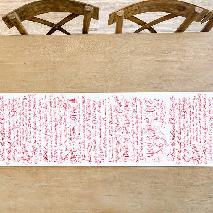 Cami Monet - Wholesale Disposable table cover/runner - Twas the Night Before Christmas Table Runner1