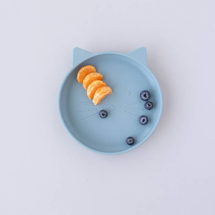 Toddler Plate with Suction - Blue for wholesale by AmariandAaren