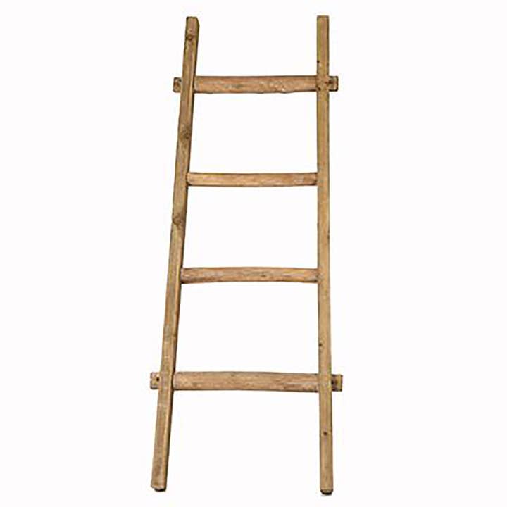 47.2x2x17.5" Wooden Ladder - Natural Wood for wholesale by A&B Home Group Inc.