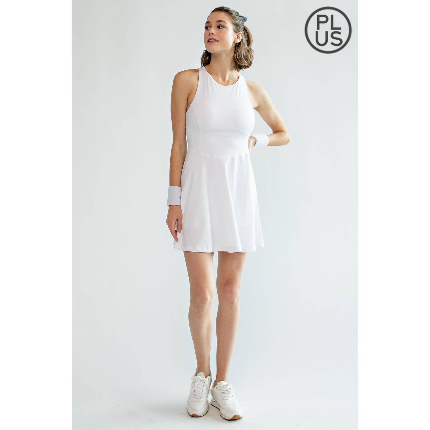 Rae Mode - Wholesale Athletic Dress - Women's - PLUS SIZE BUTTER ROMPER DRESS WITH KEYHOLE24