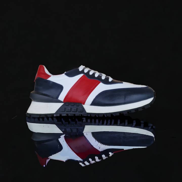 Quebec Men trainers Navy /Red for wholesale by WOLF&ST.OZZY