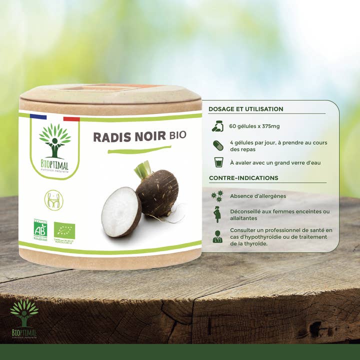 Bioptimal - Wholesale Oral Supplement/Vitamin - Organic black radish - Food supplement - in capsules2