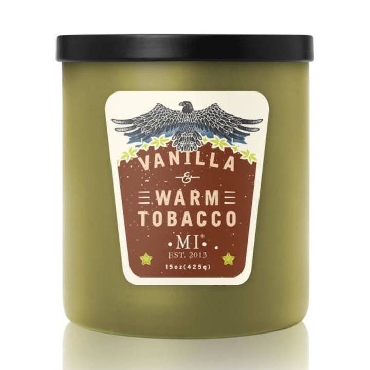 Bougie parfumée au tabac chaud à la vanille 425G pour la vente par Colonial Candle DE