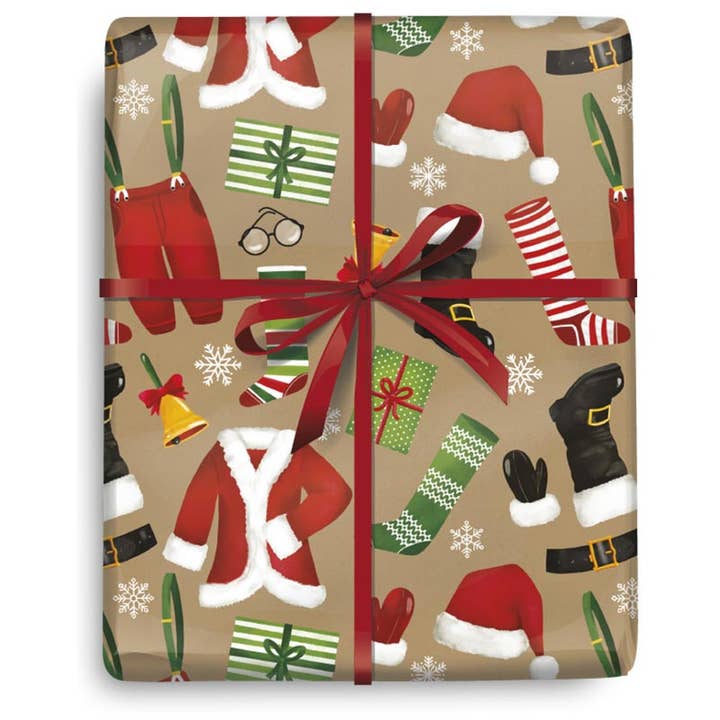 Santa's Wardrobe - Half Ream for wholesale by The Gift Wrap Company