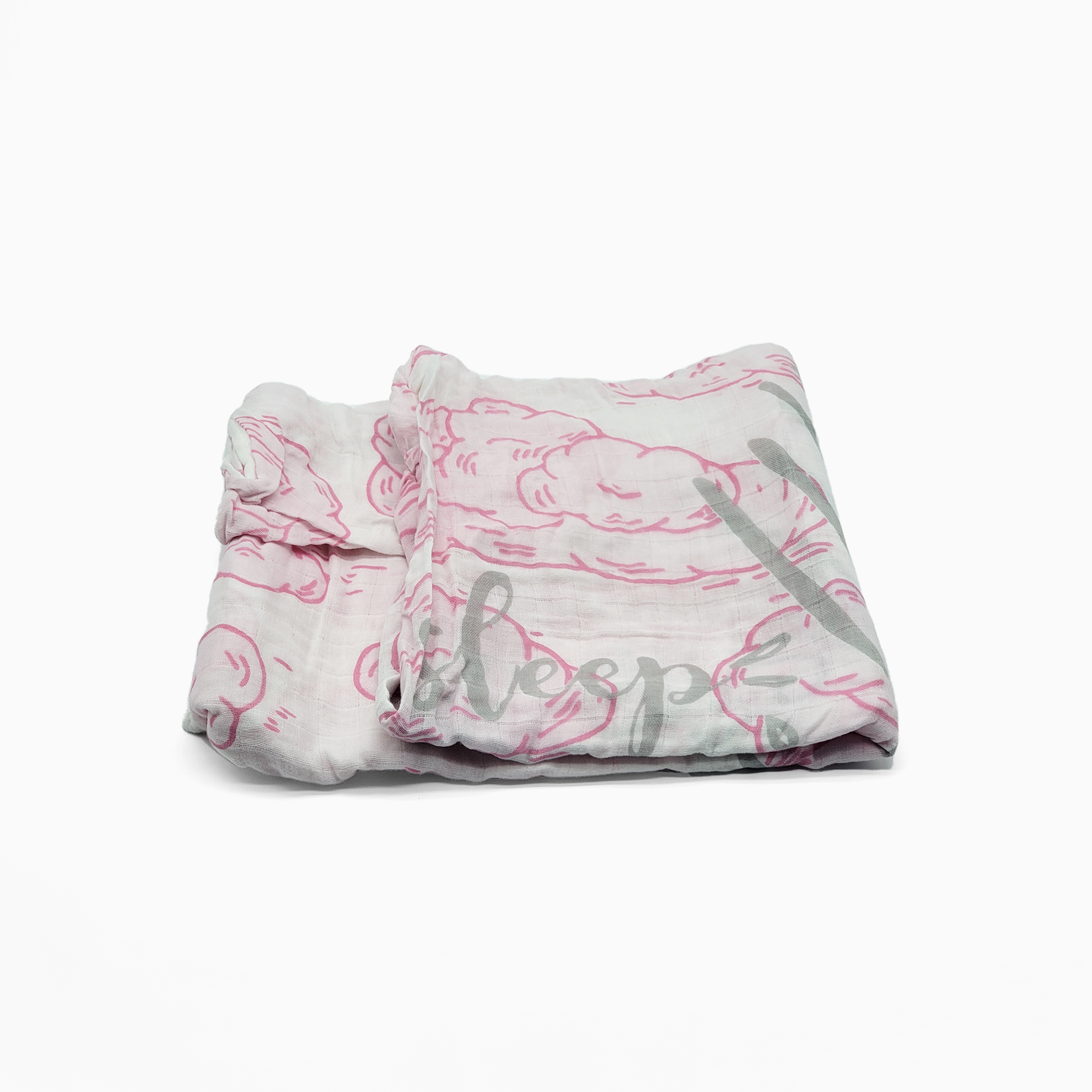 Crover - Wholesale Swaddle - Baby - 100% Cotton Pink Sleep Cloud Baby Swaddle Blanket6