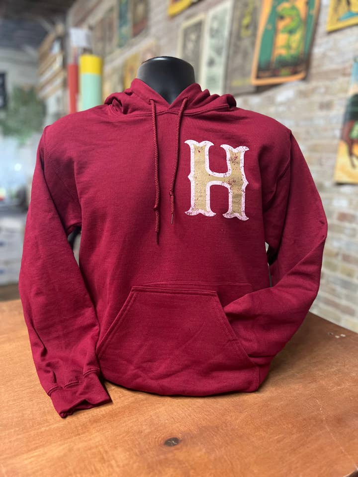 The Collegiate | Sudadera con capucha | Borgoña para venta al por mayor de Half Hazard Press