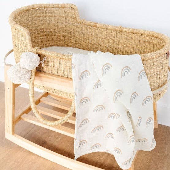 Swaddle- Boho Rainbows for wholesale by Plum & Sparrow