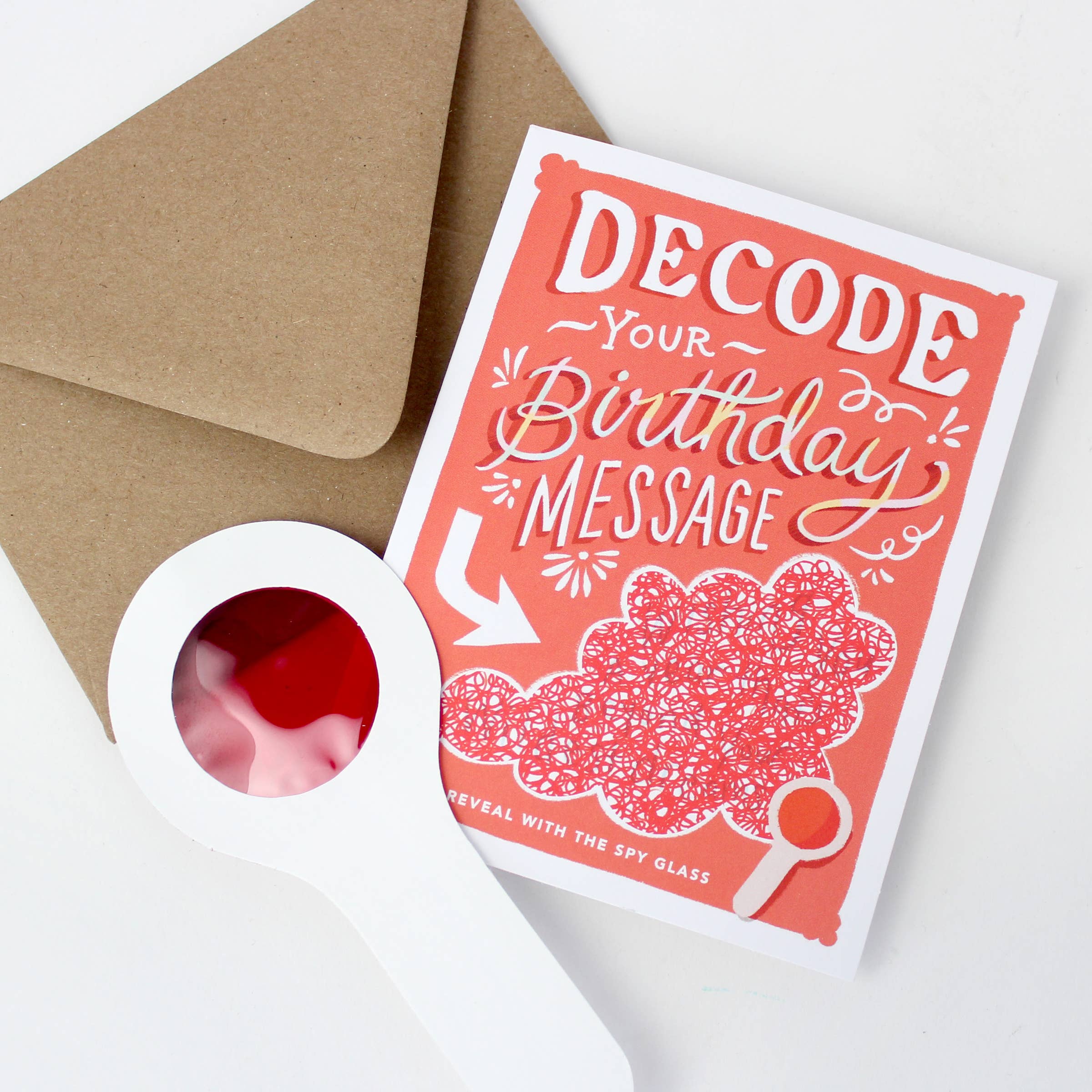 Inklings Paperie - Wholesale Birthday Card - Decoder Card - Birthday Cloud6