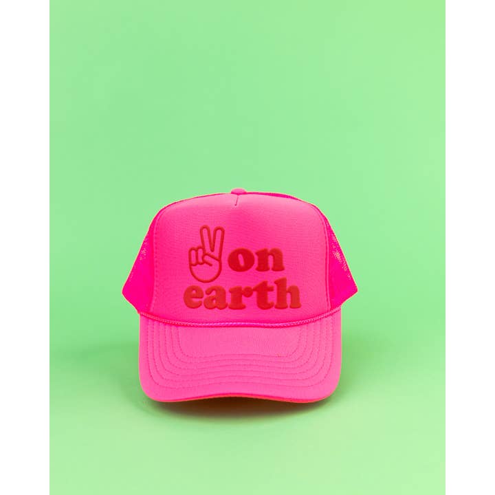 Ascot + Hart - Wholesale Trucker Hat - Women's - Peace on Earth Trucker4
