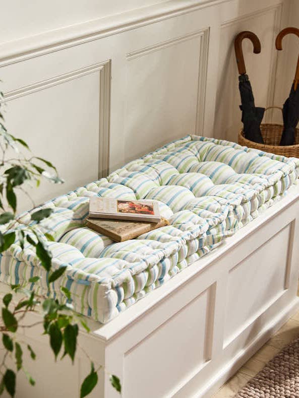 Tenby Stripe Indoor Bench Cushion for wholesale by Dibor