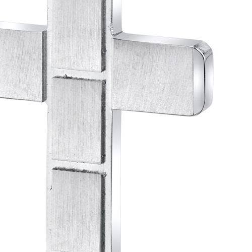 Peliani - Wholesale Pendant/Charm Necklace - Brick Stainless Steel Cross Pendant with 22 inch Necklace1